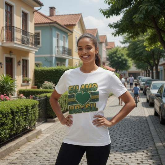 Camiseta Eu amo Brasil